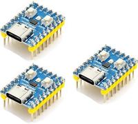 DUBEUYEW 3 Pcs Raspberry Pi 2040-Zero Mini Placa de microcontrolador basada en Arm Cortex M0+ de Doble núcleo Raspberry-Pi 2040 Procesador para C/C++/Python (Soldado)