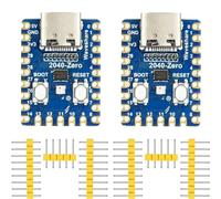 DUBEUYEW Mini Placa Microcontroladora Raspberry Pi 2040-Zero basada en el Procesador Arm Cortex M0+ de Doble Núcleo Raspberry-Pi 2040 para C/C++/Python (2 Piezas)