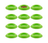 Dubia Roaches - Bandeja para cucarachas de 1.3 x 1 x 0.2 pulgadas, paquete de 12 cuencos de recinto, plato de cucarachas Dubia, colas de resorte, milpiés, invertebrados pequeños, cuenco de comida de