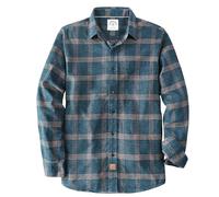 Dubinik® 6 oz Camisa Franela Hombre Casual Botones Algodón Camisas Manga Larga Cuadros con Bolsillos Trabajo