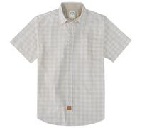 Dubinik® Camisas Casuales para Hombre Camisa de Manga Corta para Hombre Camisas de Trabajo con Botones Camisa de Hombre Manga Corta algodón Corte Regular, Beige Caqui, L