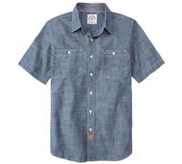 Dubinik® Camisas Hombre Manga Corta Bolsillo Antiarrugas Casual Ligera Elegantes Camisa Chambray De Manga Corta Hombre