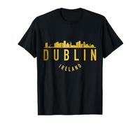 Dublín Irlanda Bandera Irlandesa Horizonte Orgullo Souvenir Camiseta