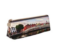 Dublín Irlanda Ha Penny Bridge River Papelería Estuche para lápices Estudiante Estuche para bolígrafos Oficina Papelería Caja para Adolescentes Niños Niñas