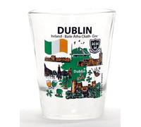 Dublín Irlanda Monumentos e Iconos Collage Vaso de chupito