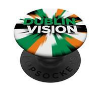 Dublín Visión Impacto del Día de San Patricio PopSockets PopGrip Adhesivo