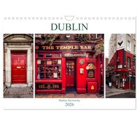 Dublin (Wandkalender 2026 DIN A4 quer), CALVENDO Monatskalender: Dublin, die Hauptstadt Irlands - Schmelztiegel und Schönheit Irlands