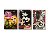 Duboueu A Set of 3 Fight Poster Club Classic Movie Flim Cover Poster Para Habitación, Arte Estético de Pared de Lienzo Decoración de Dormitorio Póster 08 x 12 pulgadas (20 x 30 cm)-3 piezas
