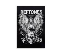 Duboueu Deftones Póster de banda de música vintage para habitación, arte de pared de lienzo estético, decoración de dormitorio, póster 12x18 pulgadas (30x45cm)