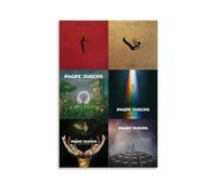 Duboueu Imagine Póster Dragons Rock Band Music Album Collage Vintage Cover Para Habitaciones, Lienzo Estético Arte de Pared Decoración Dormitorio Póster 30 x 45 cm (30 x 45 cm)