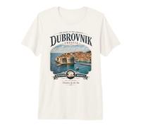 Dubrovnik Croacia Perla del Adriático - Vintage Historic Camiseta Premium