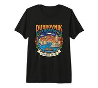 Dubrovnik Croacia Travel Souvenir City Landmark Turista Regalo Camiseta Premium