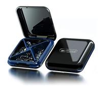 DUBSTAR Pastillero organizador de viaje, impermeable, lindo diario pequeño pastillero para monederos y bolsillos, sin BPA, contenedor de píldoras portátil para vitaminas, aceites de pescado,