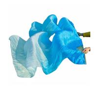 DUBTEDHOU Abanico de bambú para Danza del Vientre, Abanico de Danza del Vientre de Seda 2 Piezas Multicolor Varios tamaños(Color 16,M-150cm-90cm)