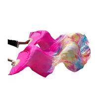 DUBTEDHOU Abanico de bambú para Danza del Vientre, Abanicos for Danza del Vientre Multicolor Varios tamaños 2 Piezas(Color 4,XXL-280x90cm)