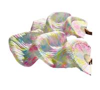 DUBTEDHOU Abanico de bambú para Danza del Vientre, Velos de Abanico for Danza del Vientre for Mujer Abanicos de Seda de Rendimiento Multicolor Tamaños múltiples 2 Piezas(Color 2,1pair-280x90cm)