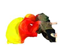 DUBTEDHOU Abanico de bambú para Danza del Vientre, Velos de Seda for Danza del Vientre, 2 Piezas, Multicolor, Varios tamaños(Color 10,230x90cm Real Silk)