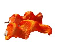 DUBTEDHOU Abanico de bambú para Danza del Vientre, Velos de Seda for Danza del Vientre, 2 Piezas, Multicolor, Varios tamaños(Color 9,230x90cm Real Silk)