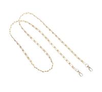 DUBTEDHOU Cadena para bolso, 2 piezas de metal PU cuero bolso cadena correa reemplazo multicolor 120 cm(White)