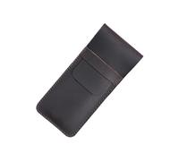 DUBTEDHOU Caja de Cuero, Estuche de Cuero for lápices y bolígrafos de Viaje, Multicolor, Varios tamaños(Coffee Large)