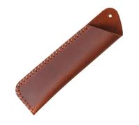 DUBTEDHOU Caja de Cuero, Estuche de Cuero for lápices y bolígrafos, Multicolor, 16,5 x 4,5 cm(FM Orange)