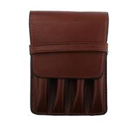 DUBTEDHOU Caja de Cuero, Handmade Leather Pen Case For 4 Pens Multicolor 14.5x10cm(Color 2)