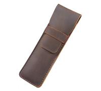 DUBTEDHOU Caja de Cuero, Leather Pen and Pencil Case Multicolor 165x(50-70) mm(Brown,165x70mm)