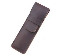 DUBTEDHOU Caja de Cuero, Leather Pen and Pencil Case Multicolor 165x(50-70) mm(Coffee,165x50mm)