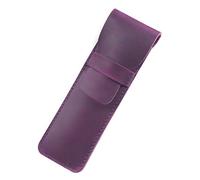 DUBTEDHOU Caja de Cuero, Leather Pen and Pencil Case Multicolor 165x(50-70) mm(Purple,165x70mm)