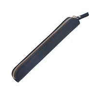 DUBTEDHOU Caja de Cuero, Leather Pen Pencil Case For Students Artists Office Multicolor 19x3x1.5cm(Noir)