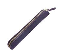 DUBTEDHOU Caja de Cuero, Leather Pen Pencil Case For Students Artists Office Multicolor 19x3x1.5cm(Purple)