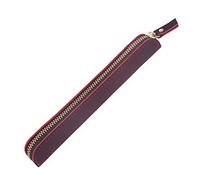 DUBTEDHOU Caja de Cuero, Leather Pen Pencil Case For Students Artists Office Multicolor 19x3x1.5cm(Wine Red)