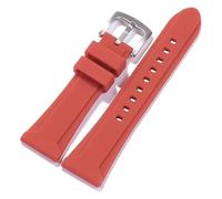 DUBTEDHOU Cinturón de reemplazo rápido de goma, Correa de silicona Correa de reloj suave de silicona 22 mm 24 mm 26 mm Pulsera de reloj Pulsera deportiva Bandas universales(Red,26mm)