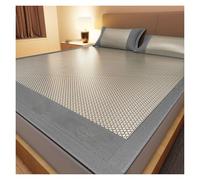 DUBTEDHOU Colchón refrescante de Seda de Hielo, Tamaños múltiples de enfriamiento la Rota Seda del Hielo Estera for Dormir Multicolores(Gray,90cmx200cm)