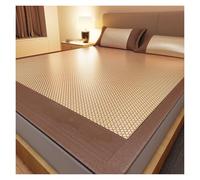 DUBTEDHOU Colchón refrescante de Seda de Hielo, Tamaños múltiples de enfriamiento la Rota Seda del Hielo Estera for Dormir Multicolores(Brown,180cmx200cm)