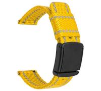 DUBTEDHOU Correas nylon clásicas,cierre rápido reloj Correa de apertura rápida de 20mm, pulsera Universal de nailon con botón pulsador, correa de repuesto, correa de reloj de nailon(Type 1 yellow)