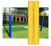 DUBTEDHOU Fundas para Postes de Baloncesto, Basketball Pole Pad 6 ft for 2.5-8 in Pole Multicolor Pack of 2(Yellow,3.5"(9cm) Pole)