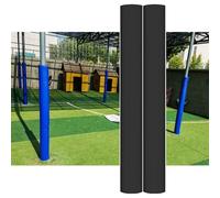 DUBTEDHOU Fundas para Postes de Baloncesto, Basketball Pole Pad 6 ft for 2.5-8 in Pole Multicolor Pack of 2(Black,2.5"(6cm) Pole)