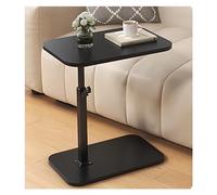 DUBTEDHOU Mesita Auxiliar en Forma de C, Giratorio Ajustable de 360 Grados en Forma de C, Negro, Varios tamaños(Black,L)