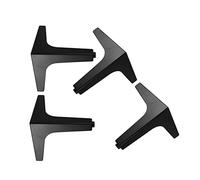 DUBTEDHOU Patas Triangulares de Metal para Muebles, Sofá Triangular Mesa Tocador Cocina Mesita De Noche Patas Plata Negro Oro 10-17cm(Black,13cm/5in)