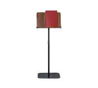 DUBTEDHOU Podio portátil de pie, Soporte de suelo de madera ks Music Laptop altura ajustable 65-130 cm 15 kg marrón