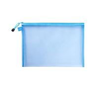 DUBTEDHOU Sacos de Red Cerrados, Bolsa archivadora de Malla con Cremallera, 1/3 Uds., Multicolor, Varios tamaños, Nailon(Blue,3Size a Pack)