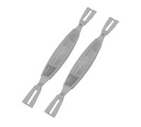 DUBTEDHOU Soporte de Reflector de Rayos de Ruedas de bicicle Bike Spoke Reflectors Orange Silver 23x2.7cm Pack of 2(Silver)