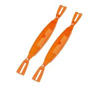 DUBTEDHOU Soporte de Reflector de Rayos de Ruedas de bicicle Bike Spoke Reflectors Orange Silver 23x2.7cm Pack of 2(Orange)