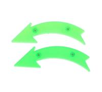 DUBTEDHOU Soporte de Reflector de Rayos de Ruedas de bicicle Reflectores for radios de Bicicleta, Multicolor, 15 cm, Paquete de 2(Green)