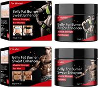 DUBUSH Crema de Mejora Muscular de Cuerpo Completo, Crema reafirmante anticelulítica, Crema quemagrasas para el Vientre, Crema potenciadora de Entrenamiento para pérdida de Peso