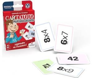 Ducale, le jeu français Cartatoto Multiplications 10006519 - Juego de Cartas, Educativo, para enseñar y Aprender a Contar (versión en francés)