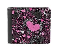 ducanll Cartera delgada para hombre, con bloqueo RFID, de cuero, regalos de cumpleaños para hombres, Valentine's Day, 11.7x9.5cm, Día de San Valentín