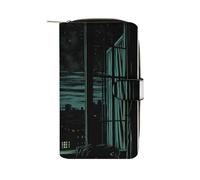 ducanll Cartera para mujer con múltiples ranuras para tarjetas y compartimento para teléfono celular, Estilo anime, 19.7cm length, 11cm width, 3.5cm thickness