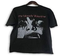 ducao Vintage 90S My Bloody Valentine Feed Me with Your Kiss Shirt Reprint Black Size XL